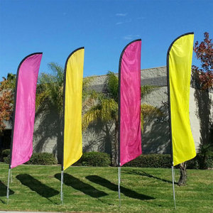 Bandera Publicitaria Portátil de Polipropileno Tejido Transpirable con Impresión Personalizada, Correa Ajustable y Montaje Instantáneo - Product Image 1