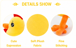 Juguete de Peluche de Gallina Adorable, Animal de Peluche de Tela Velboa, Juguete Suave de Aves de Granja, Muñeca de Gallina Kawaii Segura para Bebés, Regalo para Niños, Guardería - Product Image 3