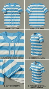 เสื้อเบสบอลแบบกระดุมเต็มตัวสำหรับทุกเพศ เสื้อผ้ากีฬาลำลอง น้ำหนักเบา ระบายอากาศได้ดี เสื้อทีมกีฬา - Product Image 5