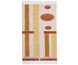 Alfombra Bohemia Geométrica de Algodón Hecha a Mano Antideslizante NYKO MART para Sala de Estar, Dormitorio, Cocina, Pasillo, Tejido Plano Suave - Product Image 4