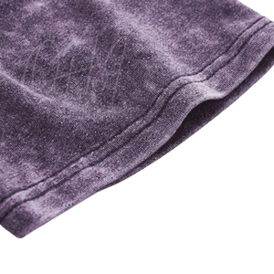 Camiseta Oversize para Hombre con Efecto Desgastado, Estilo Urbano Hip Hop, Ajuste Holgado, Lavado Ácido, 100% Algodón, con Logo, Moda de Verano - Product Image 3