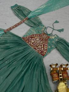 Fendy <b>Silk</b> Embroidered Gown for Women | Heavy Sequence & Thread Fully Stitched Gown with Dupatta Party & Wedding Wear - Product Image 6