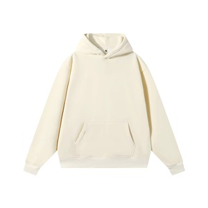เสื้อฮู้ดผู้ชาย สีพื้น ทรงปกติ ผ้าฝ้ายเฟรนช์เทอร์รี่ สวมใส่สบายๆ สำหรับฤดูใบไม้ร่วง แขนยาว ผ้าถัก - Product Image 4