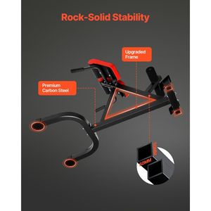 Banco de Hiperextensión Multifuncional Ajustable de 300 Libras, Silla Romana para Ejercicios de Glúteos y Isquiotibiales - Product Image 5