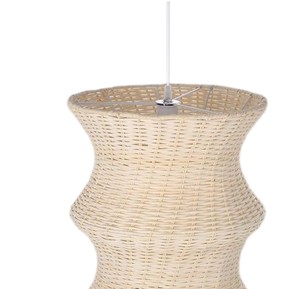 Modern Chic Retro Style Rattan Lampshade Woven Pendant Light Fixture Farmhouse Hanging Ceiling Chandelier <b>Lamp</b> <b>Kitchen</b> - Product Image 4