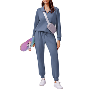 Ensemble Athleisure 2 pièces pour femmes, haut de course aéré et pantalon à taille élastique, vêtements de sport d'extérieur, vêtements de sport élégants pour femmes - Product Image 5