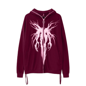 Nouveaux sweats à capuche DLS Streetwear Acid Wash, impression DTG personnalisée, fermeture éclair, strass, sweat à capuche graphique pour homme, 100% coton, poids lourd - Product Image 6
