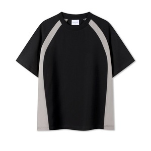 เสื้อยืดถักลายบล็อกสีสันใหม่ สำหรับผู้ชายและผู้หญิง สวมใส่สบายๆ ในฤดูร้อน แขนสั้น คุณภาพดี เหมาะสำหรับใส่เล่นกีฬาและสวมใส่ทั่วไป - Product Image 3