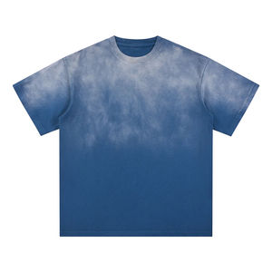 Camiseta de punto rosa sólida extragrande para hombre, de manga corta, cuello redondo, corte informal - Product Image 6