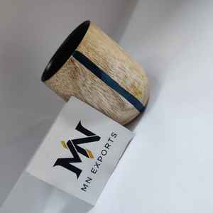 Juego de Mesa de Madera de Caucho Importada 100% Natural para el Hogar, Juego de Mesa de Madera para Tazas de Café - Product Image 5