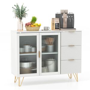 Mobiletto Versatile Multifunzionale da 33,5 Pollici per Cucina, Sala da Pranzo, Soggiorno e Buffet - Product Image 1