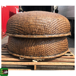 Bote Coracle de Bambú Natural Hecho a Mano para Pesca y Turismo Ecológico, Duradero y Estable, Capacidad para 2-4 Personas, de Vietnam - Product Image 3