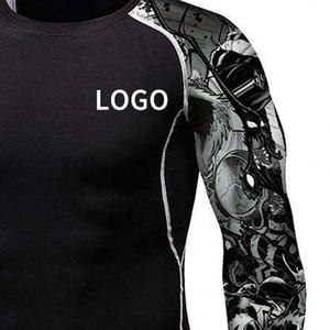 RUSH GUARD T-shirts de compression à manches longues en polyester 100% écologique 220g pour hommes et femmes avec sublimation personnalisée - Product Image 6