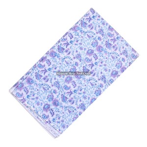 100% coton bio robe tissu imprimé à la main bloc floral imprimé colorant végétal naturel doux femme chemise inde caftan Kimono - Product Image 1