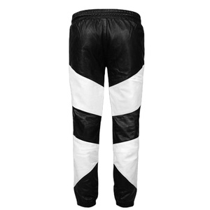 Pantalon en cuir véritable noir à cordon de serrage PIHA à prix avantageux - Pantalon d'hiver pour homme de style streetwear fait main - Product Image 1