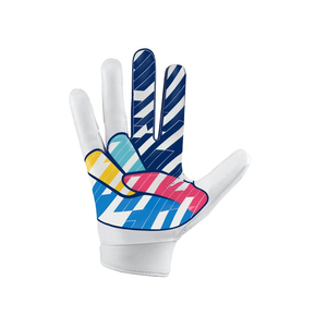 Guantes de Fútbol Americano Personalizados OEM, Color Mullite, Dedos Completos, con Impresión por Sublimación, Antideslizantes, Transpirables, Unisex, para Entrenamiento Deportivo - Product Image 2