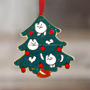 Mini décorations de Noël suspendues en métal semi-fini fait à la main pour enfants - Product Image 1