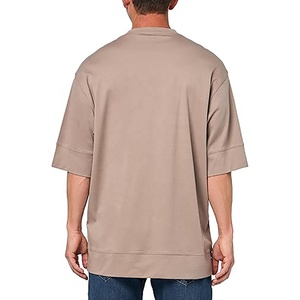 Camiseta de Manga Corta Personalizada de Gran Tamaño, Tejida en Poliéster/Algodón, para Hombre, Lisa, para Impresión Serigráfica, Talla Grande, Estilo Formal, Transpirable - Product Image 5