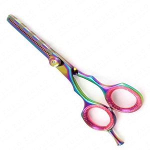 Ciseaux professionnels de coiffure arc-en-ciel de 6 pouces en acier inoxydable pour salon de coiffure - Product Image 2