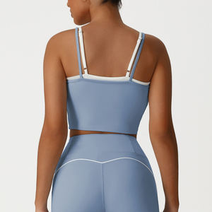 Woman All-match Women Camisole <b>Tops</b> Sleeveless Cotton Tank <b>Top</b> Breathable Knitted Ladies Yoga Gym Ribbed Women Tank <b>Tops</b> - Product Image 2
