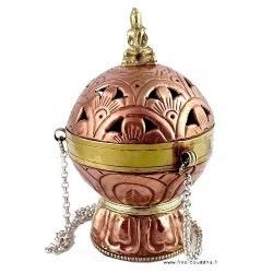 สินค้ามาใหม่ ของขวัญงานฝีมืออัสตัมังกัล  กระถางทองแดงแกะสลักลายมงคล แข็งแรงทนทาน สำหรับใส่ผงกำยาน ใช้กับไม้จันทน์หอม - Product Image 4