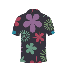 เสื้อโปโลฮาวายลายดอกไม้แบบกำหนดเอง เสื้อโปโลพิมพ์ลายสำหรับกอล์ฟ แขนสั้น เสื้อผ้ากีฬาทีมลำลอง - Product Image 6