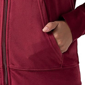 Conjunto Deportivo de Talla Grande para Mujer, Color Sólido, Manga Larga, Capucha con Cremallera, Bolsillos Laterales, Ropa Casual de Otoño - Product Image 5