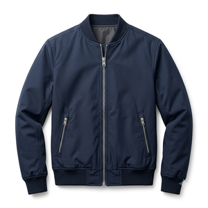 Hot Sale Autumn Men's Custom Casual <b>Animal</b> Print <b>Canvas</b> Waterproof Breathable Bomber Jacket - Product Image 1