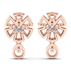 REYES Nuevo Diseño, Pendientes de Plata de Ley 925 con Moissanita Certificada GRA, con Cierre de Rosca, Joyería Fina para Mujer - Product Image 4