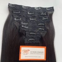 Extensions de cheveux humains vierges vietnamiens Remy 12A de qualité supérieure, lisses, à clipser, application facile à domicile, longue durée, meilleur prix de gros