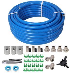 Tubo PEX AL PEX Blu di Alta Qualità da 3/4 Pollici, 30 Metri, Sistema di Tubazioni per Aria Compressa Industriale, Componenti Pneumatici - Product Image 1