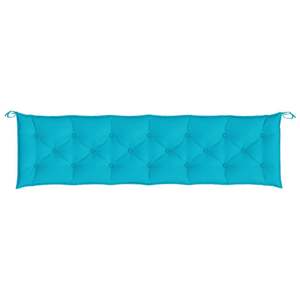 Coussin de banc de jardin en polyester turquoise 100 %, 200 x 50 x 7 cm, coussins et oreillers d'extérieur - Product Image 4