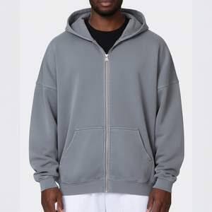 Sweat-shirt à capuche décontracté pour homme de haute qualité 2026, personnalisable avec logo imprimé ou brodé, coupe oversize, hiver, 100 % coton - Product Image 4