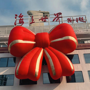 Nœud papillon géant LED gonflable personnalisé, modèle lumineux rouge, gonflable pour événement/<span class=keywords><strong>centre</strong></span> <span class=keywords><strong>commercial</strong></span>/Noël/décoration de fête/présentation de mariage - Product Image 1