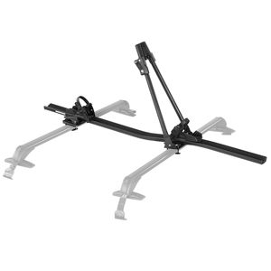 Portabici da Tetto per Auto, Capacità 33 Libbre, Montaggio Verticale, Sistema di Bloccaggio Sicuro, Compatibile con la Maggior Parte delle Barre Trasversali Standard, in Alluminio - Product Image 1
