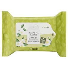 Offerta Speciale: Salviette Struccanti al Tè Verde Saem Healing Tea Garden, 1 Confezione da 20 Fogli, Cura della Pelle e Rimozione del Trucco - Product Image 1