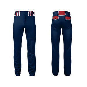 Custom Baseball <b>Pants</b> with Reinforced Knees Breathable Polyester Fabric for Professional Games Practice and Training - Product Image 2