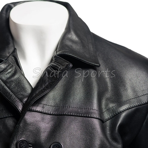 Men's Premium Quality Sheepskin Leather Winter <b>Jacket</b> Windproof Breathable Long <b>Bomber</b> Styles New Design Leather <b>jacket</b> For Sale - Product Image 3