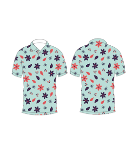 Polo pour homme à imprimé floral, manches courtes, col boutonné, décontracté, respirant et léger, idéal pour l'été - Product Image 3