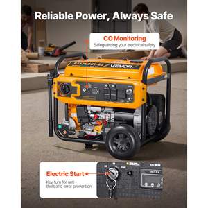 Générateur portable à double carburant 13500W en pointe essence et 12000W en pointe GPL, démarrage électrique avec prises 20A et 50A, sauvegarde domestique, capteur de CO - Product Image 6