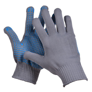Dotted <b>Gloves</b> Anti Slip Cotton Work <b>Gloves</b> for Warehouse Construction PVC Dotted <b>Gloves</b> Breathable Cotton <b>Knit</b> Industrial <b>Gloves</b> - Product Image 2