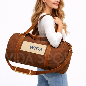 Bolsa de Viaje de PU Personalizada 2026, Bolsa de Lona Moderna de Gran Capacidad, Impermeable, con Cierre, Ecológica, para Fin de Semana, Fabricante OEM ODM - Product Image 6