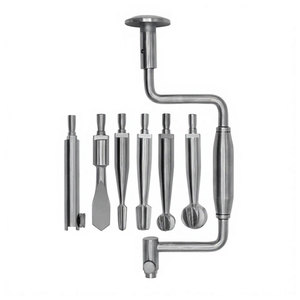 ชุดเครื่องมือผ่าตัดกระดูกแบบใช้มือ Hudson Brace Hand Drill Set 7 ชิ้น ผลิตจากเหล็กกล้าไร้สนิมเยอรมันคุณภาพสูง ได้รับมาตรฐาน CE - Product Image 3