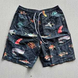Shorts de Baño para Hombre con Estampado de Langosta Azul, Cierre con Cordón, Secado Rápido, Estilo Casual - Product Image 5