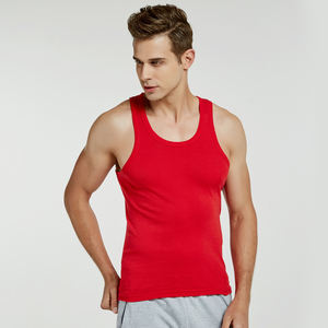 Camiseta sin Mangas Ajustada para Hombre, de Alta Calidad, Transpirable, de Secado Rápido, para Fitness, con Logotipo Personalizado, Tejida, Informal, para Gimnasio, OEM - Product Image 2