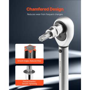 Set di 60 Pezzi di Chiavi a Bussola Torx Esterne in Acciaio al Cromo-Vanadio (Cr-V) da 1/4", 3/8", 1/2" con Custodia Migliorata TT6-TT70 TP8-TP60 D0100X3BSC6 - Product Image 4