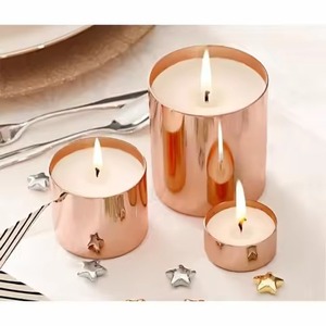 Decorative Antique Metal Candle Jar <b>Tea</b> <b>Light</b> <b>Holder</b> for Contemporary Home and Festival Decoration - Product Image 5