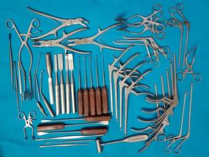 Ensemble d'instruments chirurgicaux manuels réutilisables de qualité supérieure pour laminectomie vertébrale, 47 pièces, en acier inoxydable, pour décompression spinale orthopédique - Product Image 3