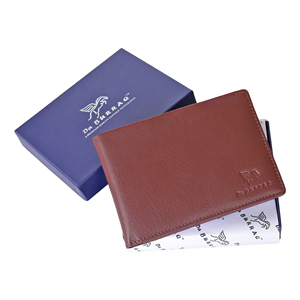 Refined Tan Genuine Leather <b>Mens</b> Chain Bifold <b>Wallet</b> <b>RFID</b> Safety Waterproof Card Storage Slim Profile Handcrafted Premium Access - Product Image 5
