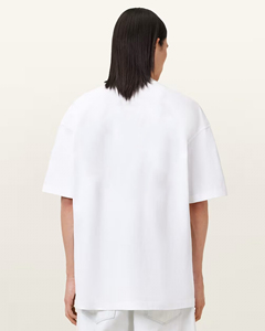 Camiseta Blanca Extra Grande para Hombre, 100% Algodón, Estilo Casual Urbano Ecológico, Cuello Redondo, Manga Corta, Estampado en Serigrafía - Product Image 5